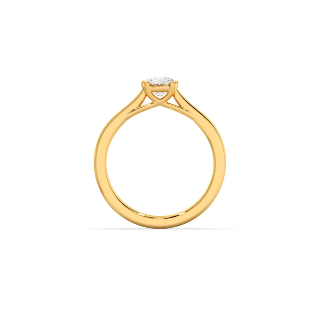 Four Prong Round Solitaire Ring 6.50mm