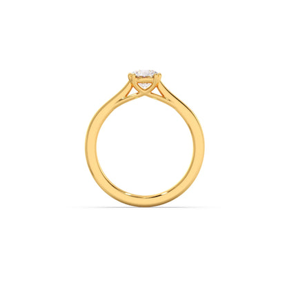 Four Prong Round Solitaire Ring 6.50mm