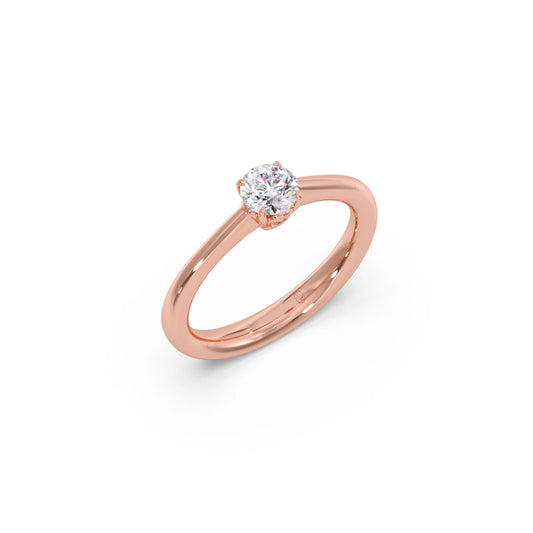 Four Prong Round Solitaire Ring 5.00mm