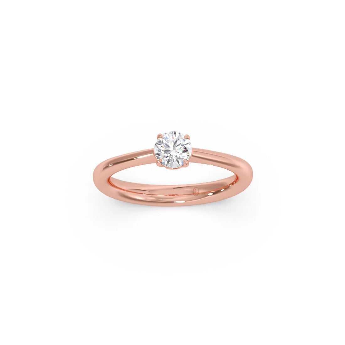 Four Prong Round Solitaire Ring 5.00mm