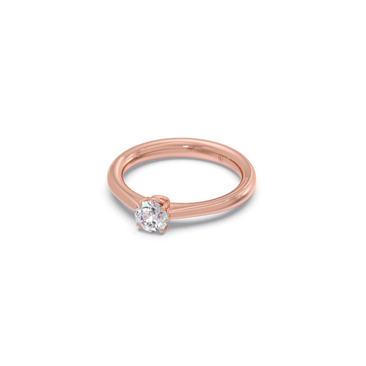 Four Prong Round Solitaire Ring 5.00mm