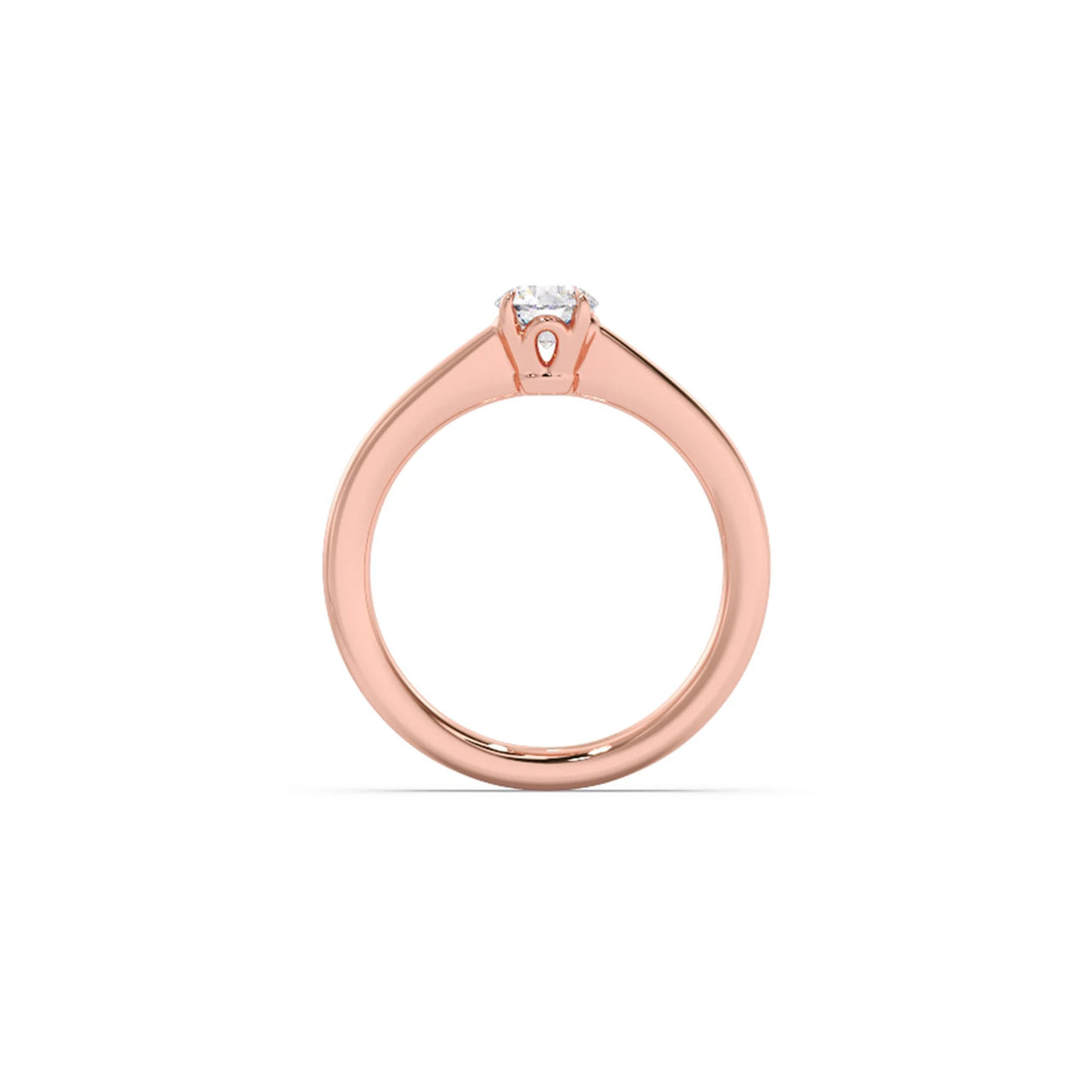 Four Prong Round Solitaire Ring 5.00mm