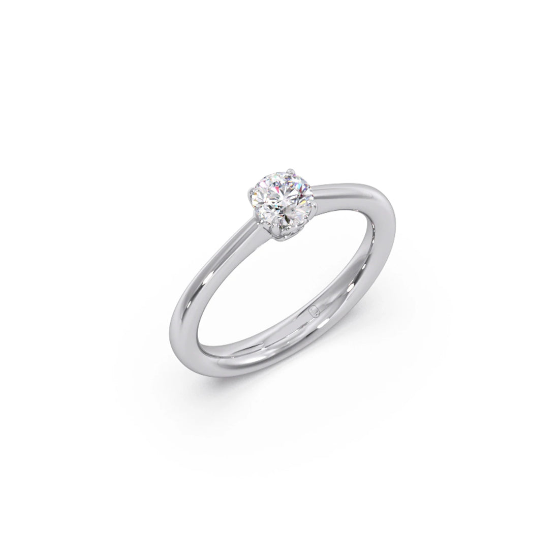 Four Prong Round Solitaire Ring 5.00mm