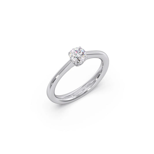 Four Prong Round Solitaire Ring 5.00mm