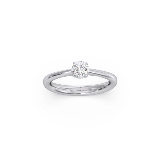 Four Prong Round Solitaire Ring 5.00mm
