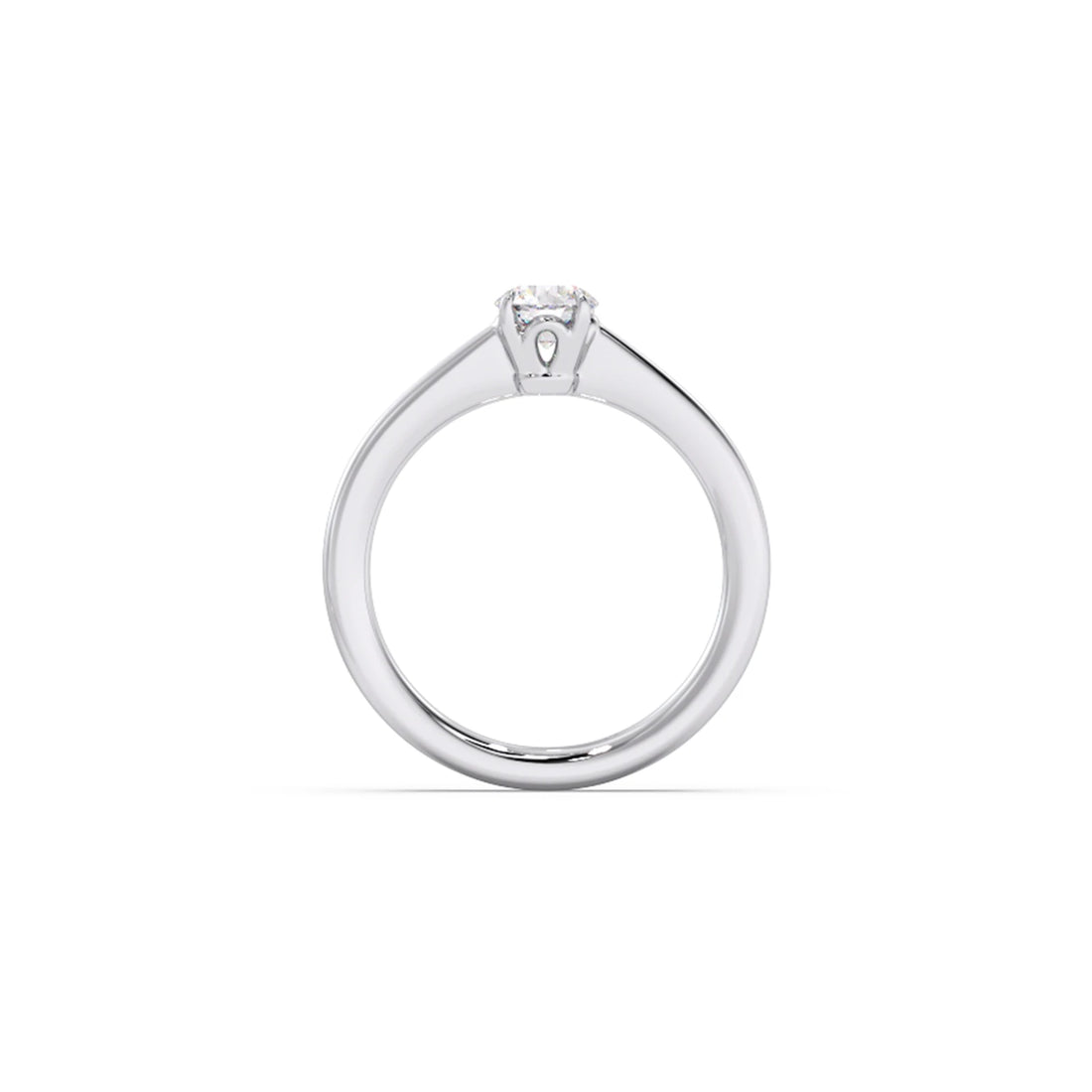 Four Prong Round Solitaire Ring 5.00mm
