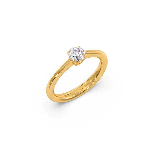 Four Prong Round Solitaire Ring 5.00mm