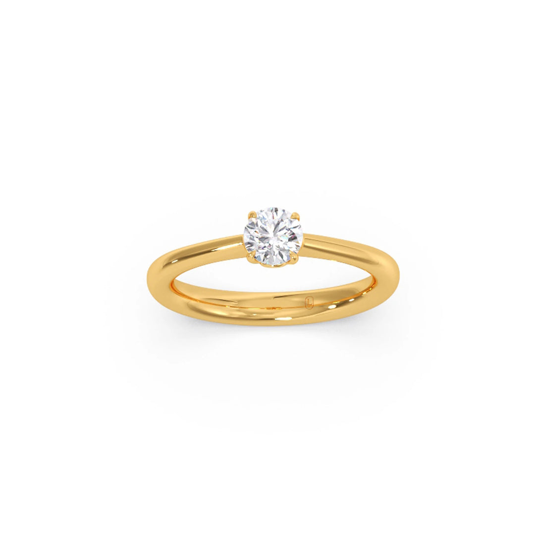 Four Prong Round Solitaire Ring 5.00mm