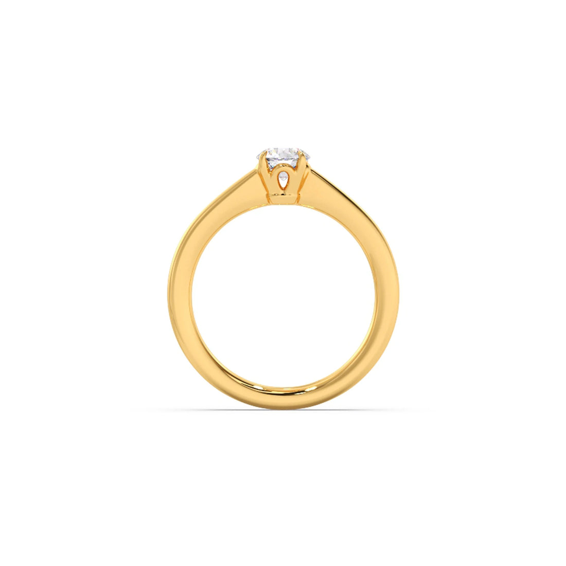 Four Prong Round Solitaire Ring 5.00mm