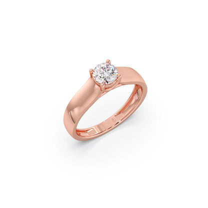 Four Prong Men's Solitaire engagement Band 6.20mm