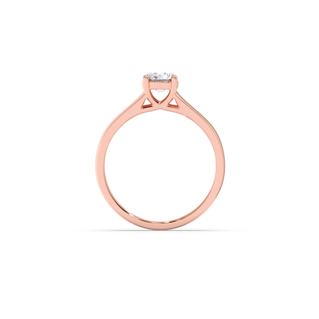 Four Prong Men's Solitaire engagement Band 6.20mm