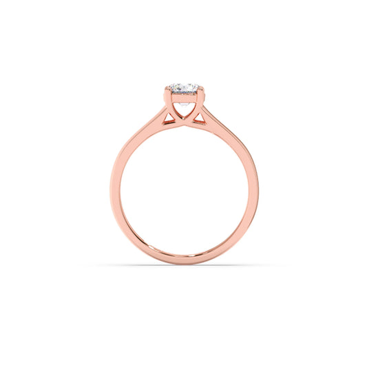 Four Prong Men's Solitaire engagement Band 6.20mm