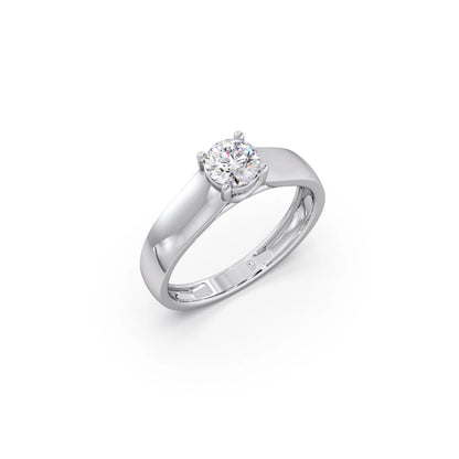 Four Prong Men's Solitaire engagement Band 6.20mm