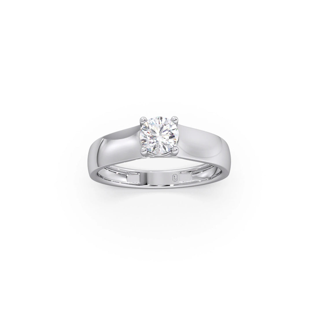 Four Prong Men's Solitaire engagement Band 6.20mm