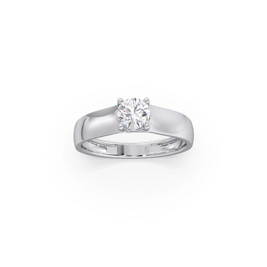 Four Prong Men's Solitaire engagement Band 6.20mm
