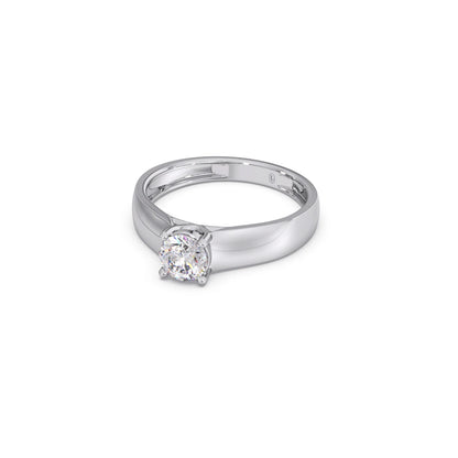 Four Prong Men's Solitaire engagement Band 6.20mm