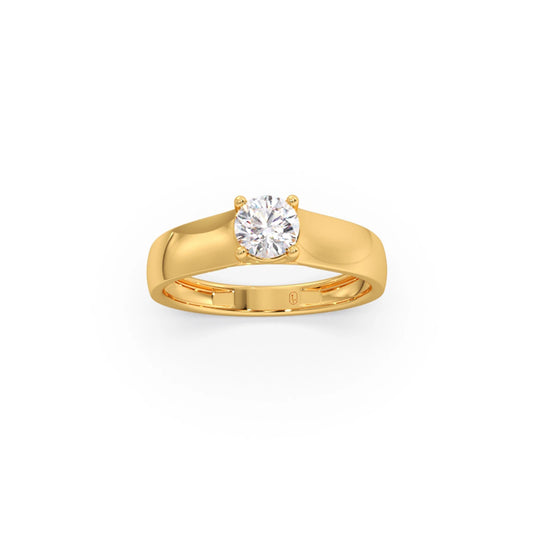 Four Prong Men's Solitaire engagement Band 6.20mm