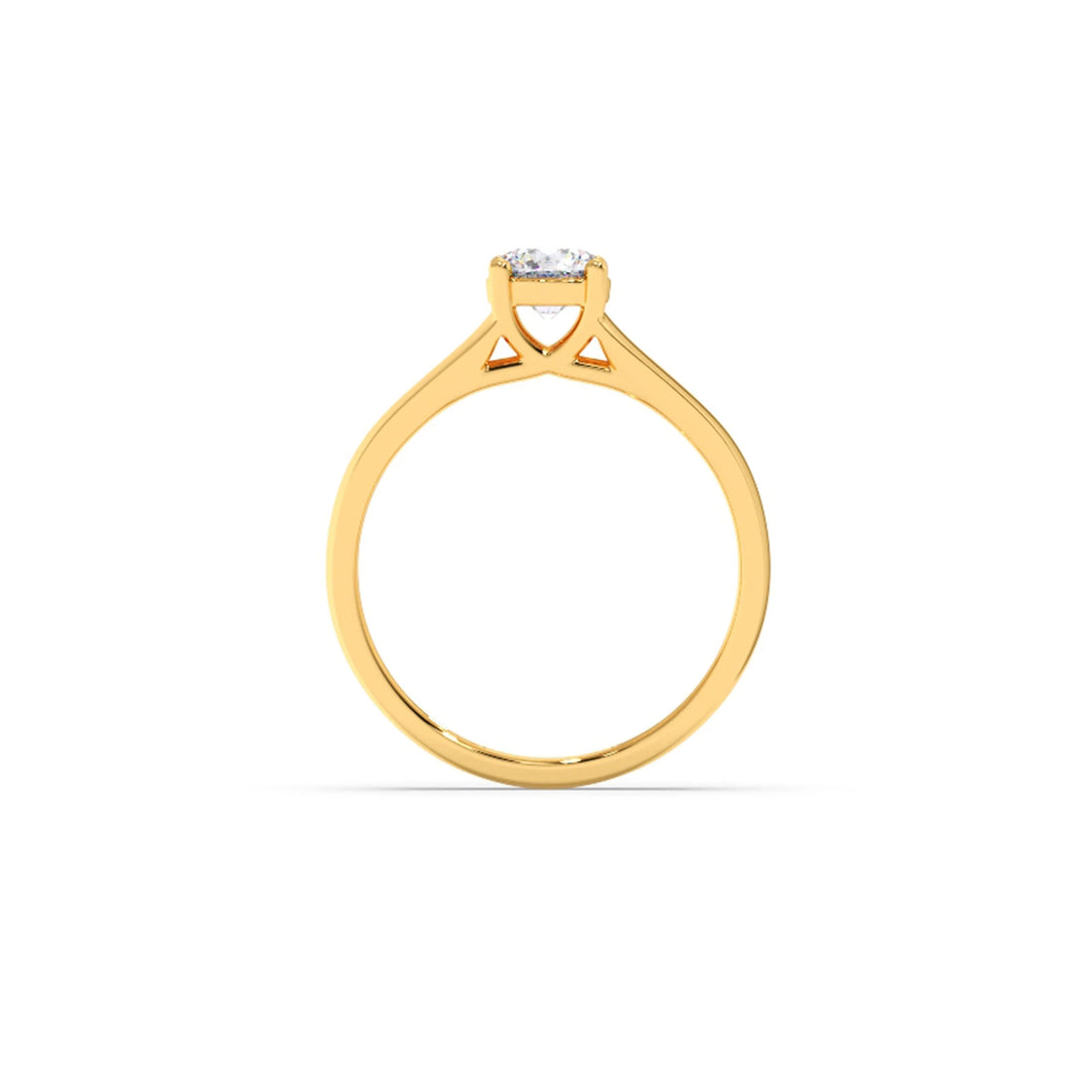 Four Prong Men's Solitaire engagement Band 6.20mm