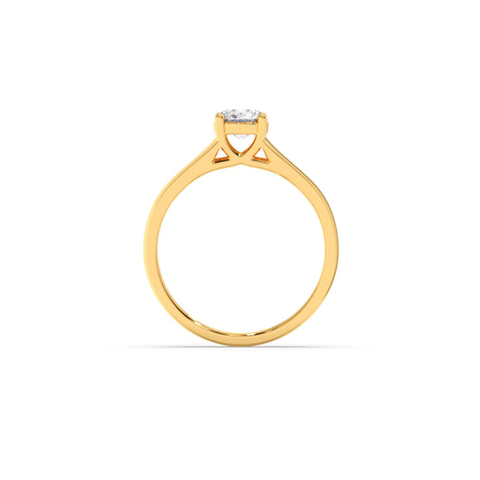 Four Prong Men's Solitaire engagement Band 6.20mm