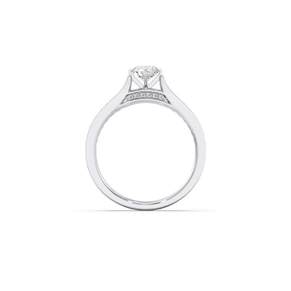 Round Diamond Pave Band Ring 5.00mm