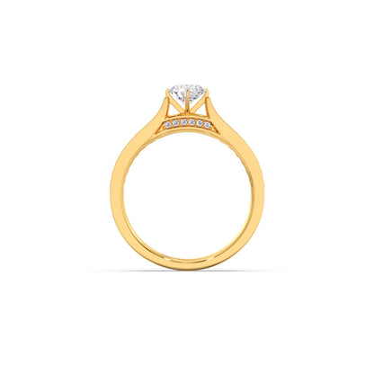 Round Diamond Pave Band Ring 5.00mm
