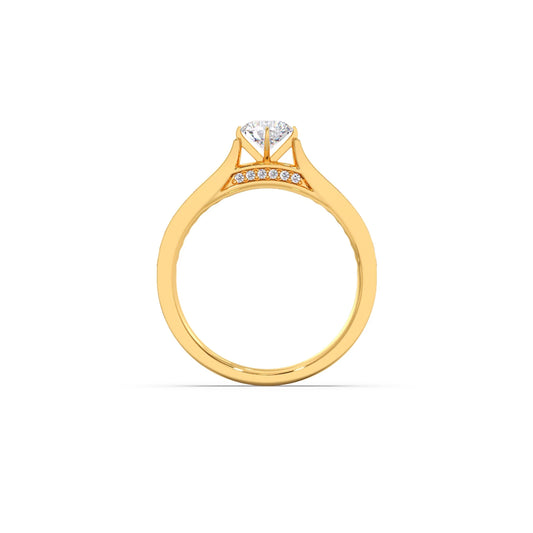 Round Diamond Pave Band Ring 5.00mm