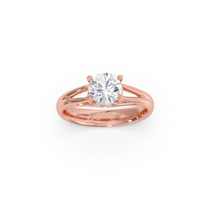 Four Prong Round Solitaire Ring 7.50mm
