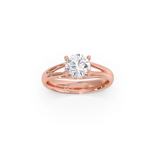 Four Prong Round Solitaire Ring 7.50mm