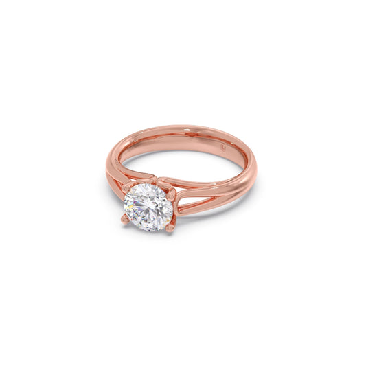 Four Prong Round Solitaire Ring 7.50mm