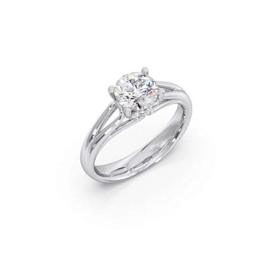 Four Prong Round Solitaire Ring 7.50mm