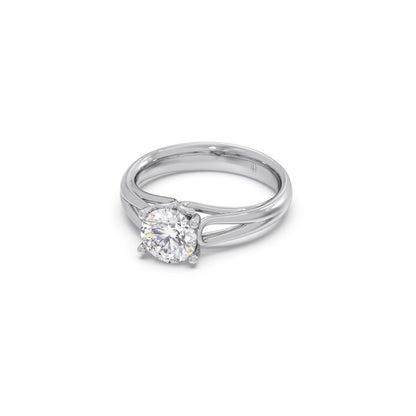Four Prong Round Solitaire Ring 7.50mm