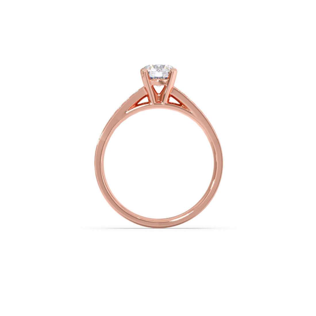 Round Diamond Pave Band Ring 5.70mm