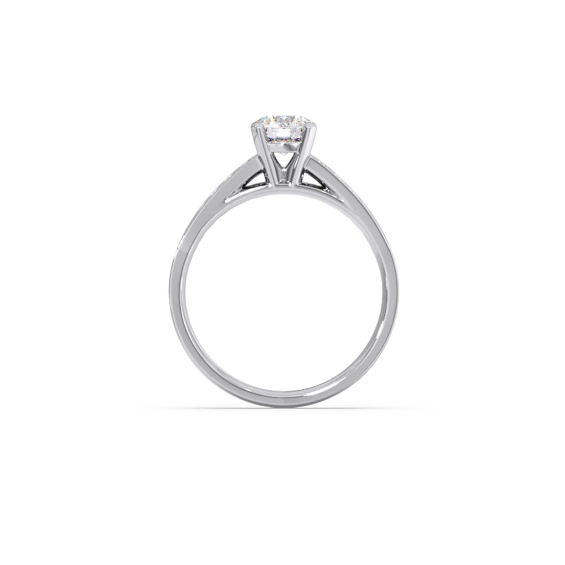 Round Diamond Pave Band Ring 5.70mm