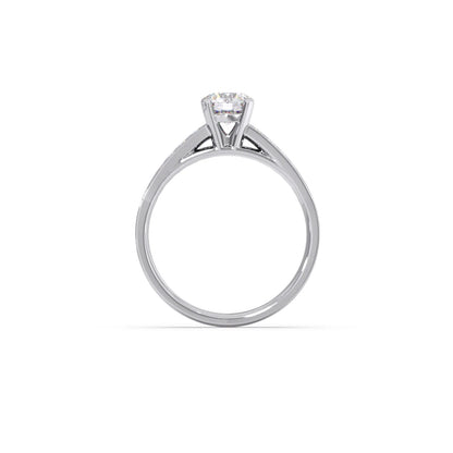 Round Diamond Pave Band Ring 5.70mm