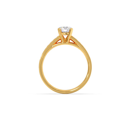 Round Diamond Pave Band Ring 5.70mm