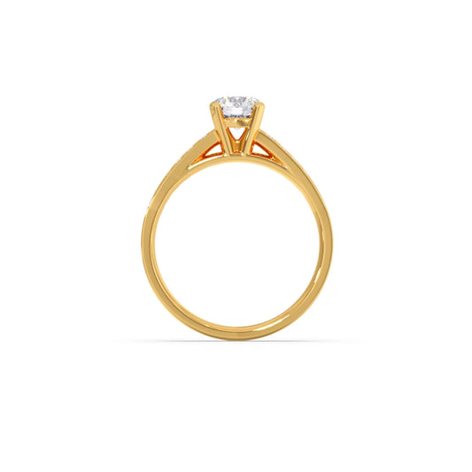 Round Diamond Pave Band Ring 5.70mm