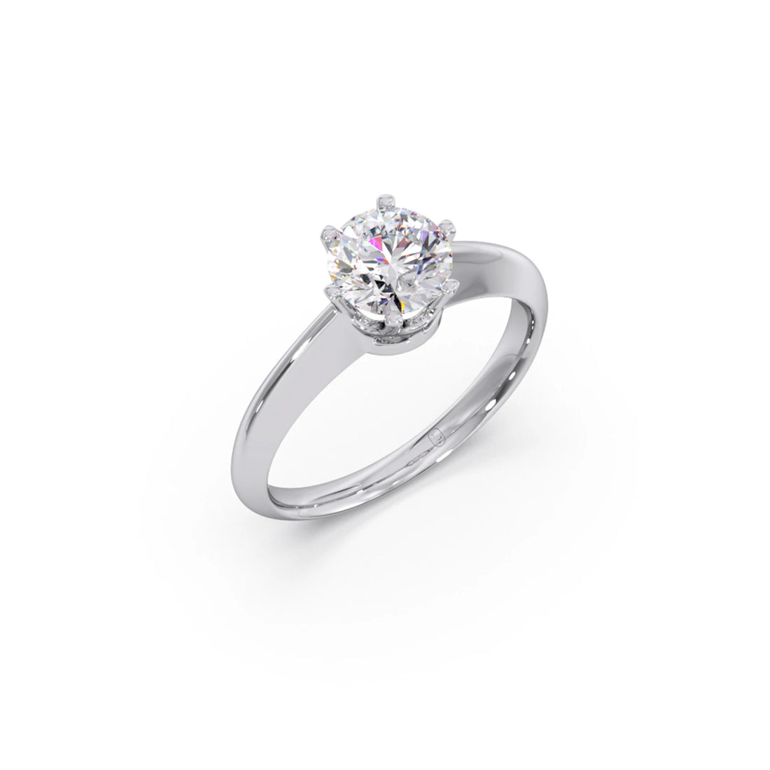 Six Prong Solitaire Engagement Ring 6.80mm