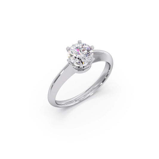 Six Prong Solitaire Engagement Ring 6.80mm