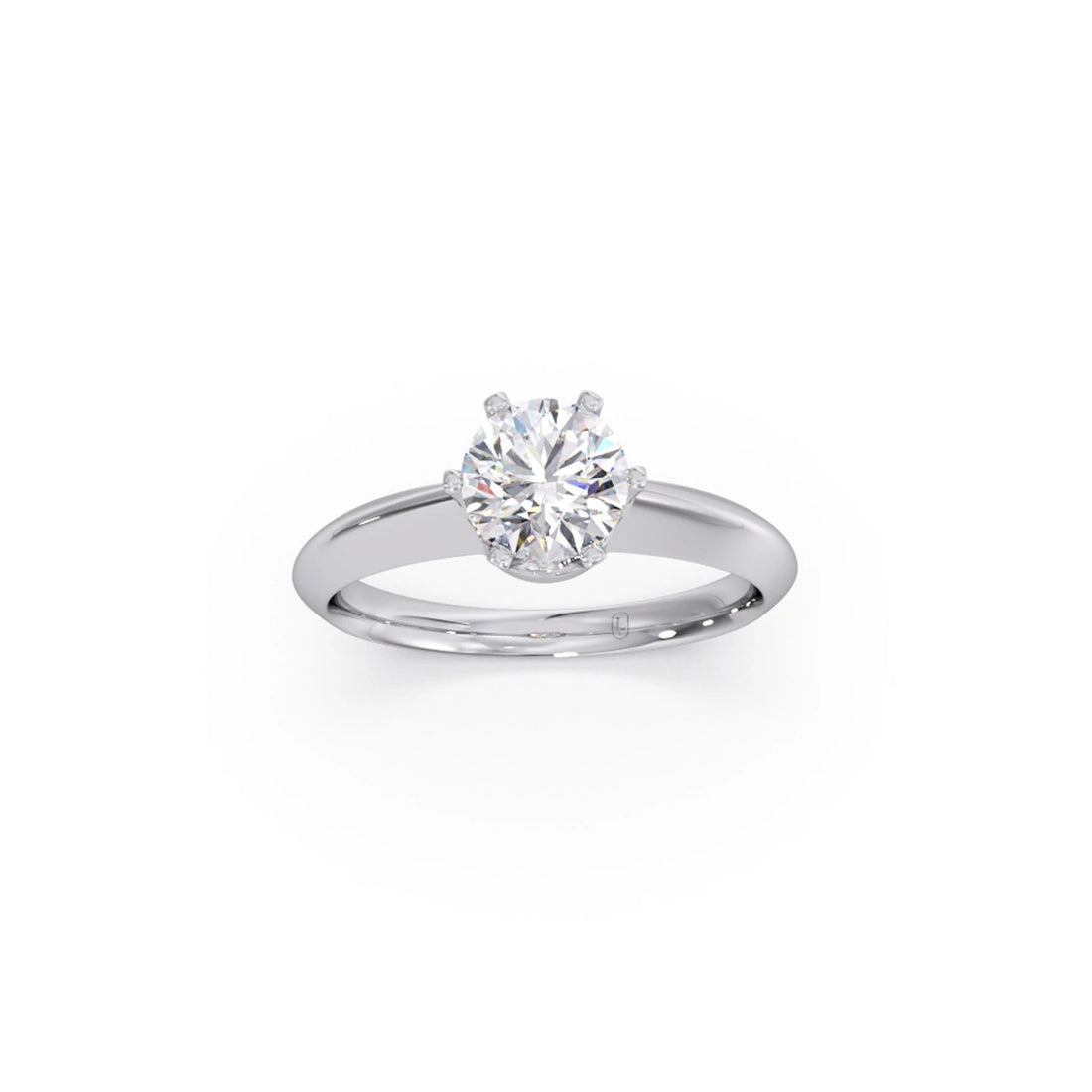 Six Prong Solitaire Engagement Ring 6.80mm