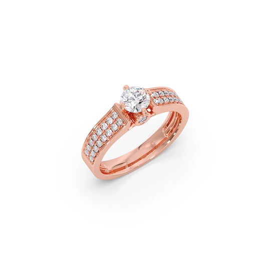 Round Diamond Accent Ring