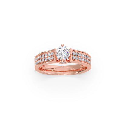 Round Diamond Accent Ring