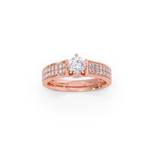 Round Diamond Accent Ring