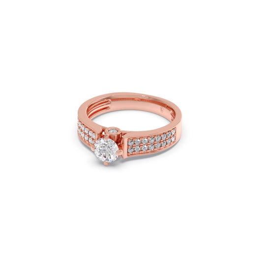 Round Diamond Accent Ring