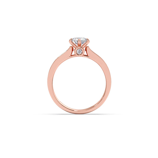 Round Diamond Accent Ring