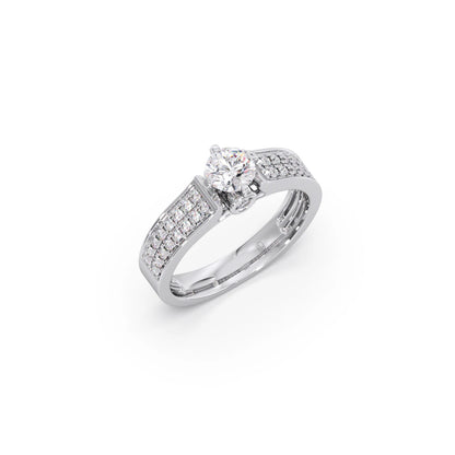 Round Diamond Accent Ring