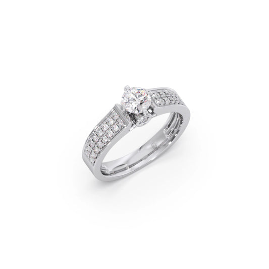 Round Diamond Accent Ring