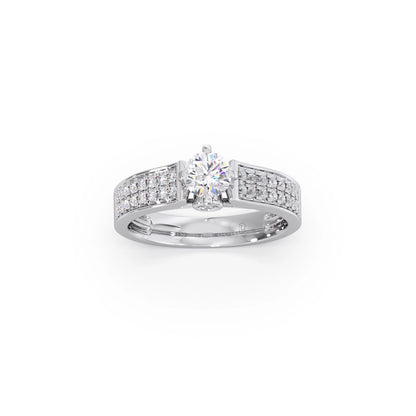 Round Diamond Accent Ring
