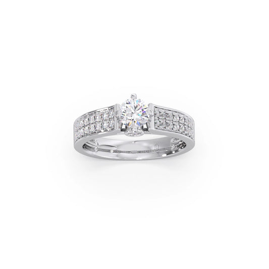 Round Diamond Accent Ring