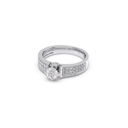 Round Diamond Accent Ring