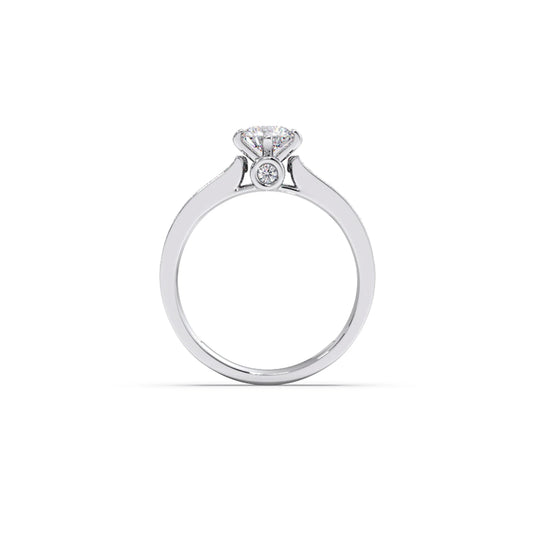 Round Diamond Accent Ring